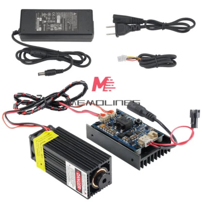 Módulo de grabado de cabezal láser Blu-ray DC 15W 450nm TTL herramienta de corte de marcado de madera Foto 1 de 4