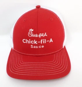 Chick-fil-A Sauce Snapback Hat Red with White Mesh Embroidered Richardson - Picture 1 of 5