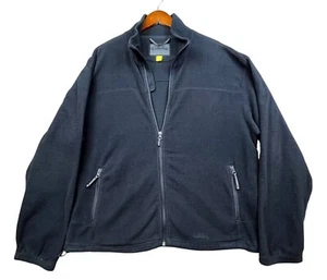 Chaqueta polar Cabela's para hombre XL negra cremallera completa simulada bolsillos en el cuello al aire libre - Imagen 1 de 9