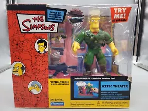 PLAYMATE THE SIMPSONS SPRINGFIELD AZTEC THEATER PLAYSET EXCLUSIVE MCBAIN FIGURE - Picture 1 of 3