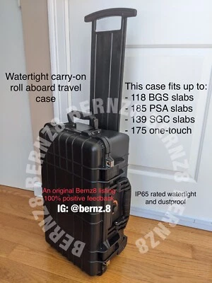 Carry-on Roll Aboard IP65 Waterproof Storage Travel Case for Graded Card Slabs - Image 1 of 4