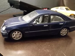 Anson 2000 Mercedes Benz C Class 1:18 Scale Diecast Model Car Used Loose Blue - Picture 1 of 15