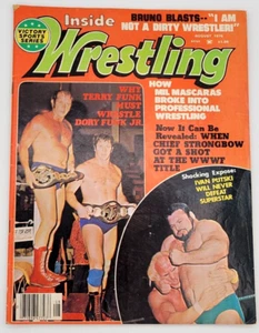 INSIDE WRESTLING AUGUST 1976 DORY FUNK JR TERRY FUNK MIL MASCARAS CHIEF STRONGBOW - Bild 1 von 4