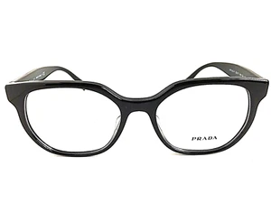 PRADA VPR 0U2 1AB-1O1 52mm Black Women's Eyeglasses Frame #5 - Picture 1 of 6