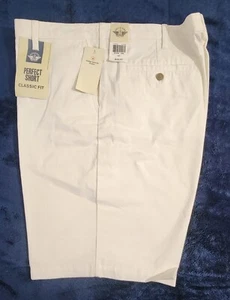 Dockers Men's Perfect Short Pants Classic Fit  White Size 40 - Picture 1 of 7
