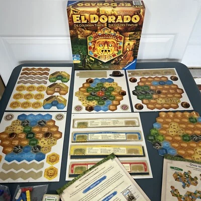 The Quest for El Dorado Board Game Ravensburger The Golden Temple NOB - Image 1 of 4