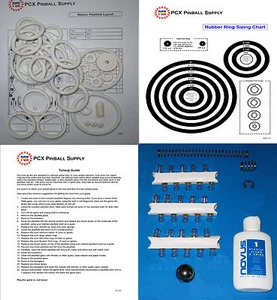 1979 Stern Meteor Pinball Tune-up Kit - Includes Rubber Ring Kit - Picture 1 of 2