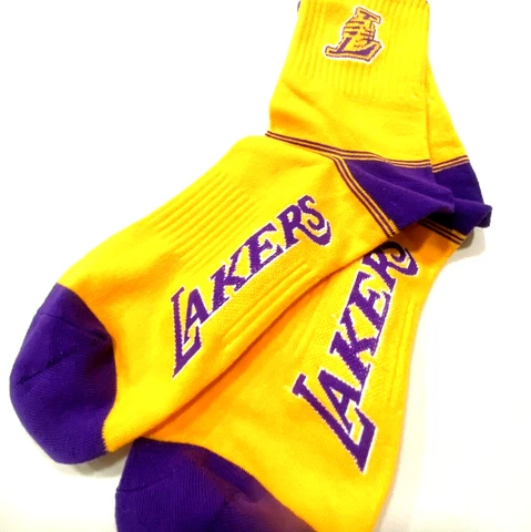 Los Angeles Lakers Nba Team Socks Mens 4 choices Size 6 - 10.5 compression Cover