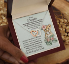 To My Daughter Lion Interlocking Hearts Necklace Birthday Gift From Dad