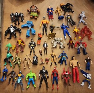 40 Peice Action Figure Lot, Little Bit Of Everything Marvel GI JOE Power Rangers