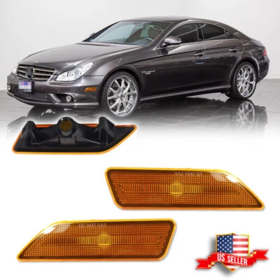 Amber Front Side Marker Light For 06-11 Mercedes CLS-Class W219 CLS550 CLS63 AMG - Image 1 of 4