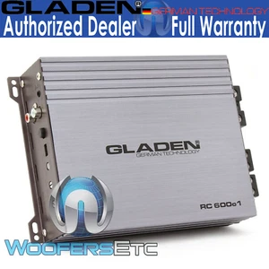 OPEN BOX GLADEN RC600c1 MONOBLOCK 600W RMS SUBWOOFER CLASS D AMPLIFIER - Picture 1 of 8