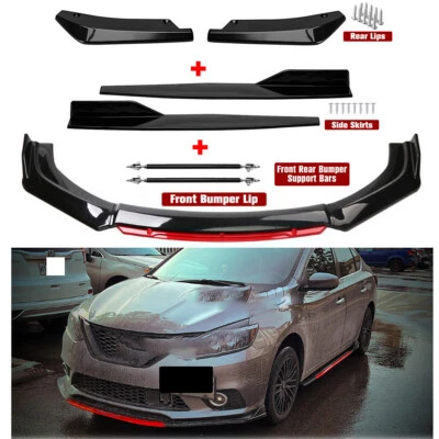 For Infiniti Q70 Q70L Front Rear Bumper Lip Spoiler Splitter Side Skirt Strut R Foto 1 de 4