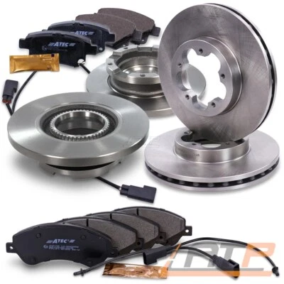 BESTPRICE BREMSSCHEIBEN + BREMSBELÄGE + VWK VORNE + HINTEN FÜR FORD TRANSIT 2.2 TDCI 06-14
