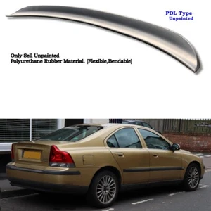 Flat Black 284F Rear Duckbill Trunk Spoiler Wing Fits 2001~2009 Volvo S60 Sedan - Picture 1 of 11