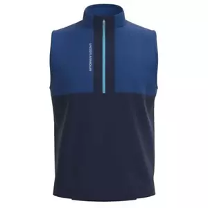 Mens Under Armour Golf Storm Daytona Vest, Blue & Navy, NEW - Picture 1 of 3
