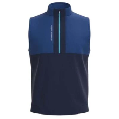 Mens Under Armour Golf Storm Daytona Vest, Blue & Navy, NEW - Image 1 of 3