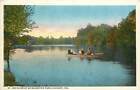 Indiana, IN, Elkhart, St Joe River, McNaughton Park, Rowboat 1920's Postcard