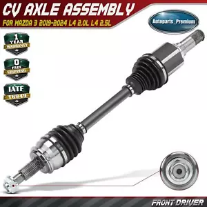Front Driver Left Side CV Axle Assembly for Mazda 3 2019-2024 L4 2.0L 2.5L GAS - Picture 1 of 10