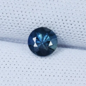 0.71 Cts Fine Luster Natural "Blue" Sapphire 5mm Round Cut...!!!! - Picture 1 of 3