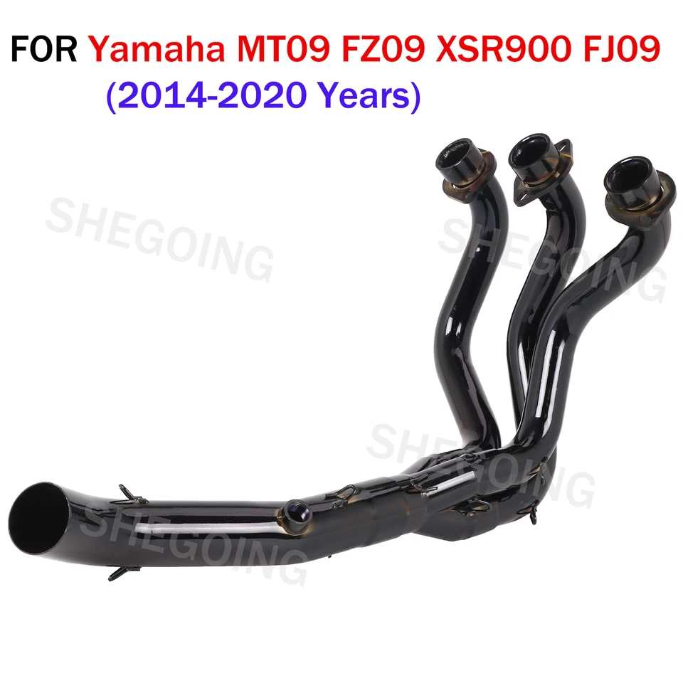 Tubo de escape de enlace delantero para motocicleta Yamaha MT09 FZ09 XSR900 FJ09 2014-2020 Foto 1 de 4