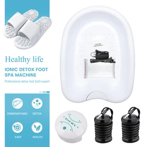 Upgrade Ionic Detox Foot Bath Tub Spa Chi Cleanse Machine for Home With Slipper - Picture 1 of 13