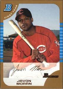 2005 Bowman Gold Cincinnati Reds Baseball Card #229 Javon Moran FY