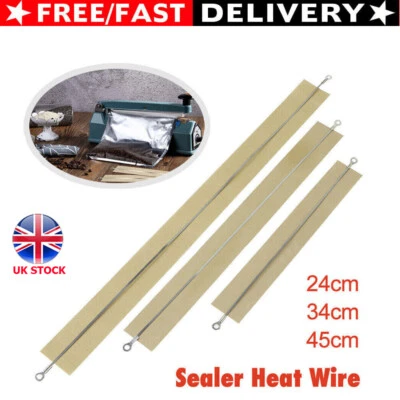 200/300/400mm Useful Impulse Sealer Heat Wire Element Strip Sealing Machine UK - Image 1 of 4