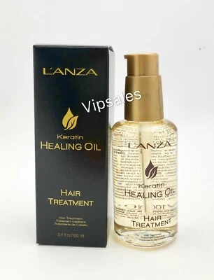 Tratamiento capilar aceite curativo de queratina L'ANZA 3,4 OZ Foto 1 de 2