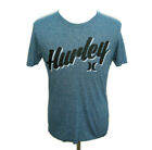 T-shirt graphique à manches courtes bleu Hurley pour homme (taille moyenne)