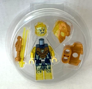 LEGO Minifigure  /  Ninjago - Jay Crystalized  (Golden Dragon) without Wings New - Picture 1 of 9