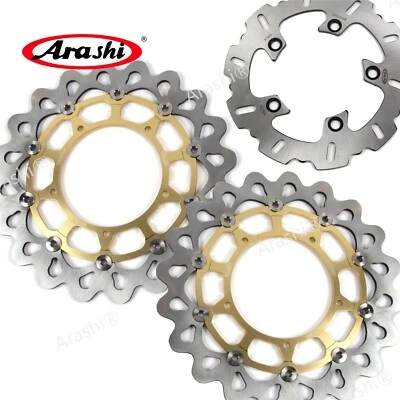 GOLD Front & Rear Brake Disc Rotor fit Yamaha YZF R1 2004-2006 2015-2021 YZF-R1 - Image 1 of 4
