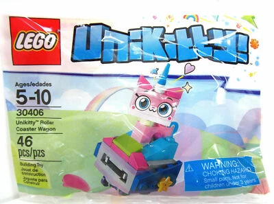 Retired Official Lego UniKitty Roller Coaster Wagon Polybag - #30406 NSIB - Image 1 of 2