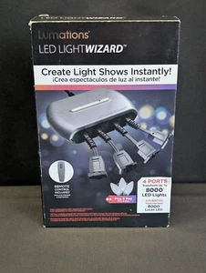 Lumations LED Light Wizard 4 Ports Plug & Play 10 Shows Remote Create Light Show - Picture 1 of 3