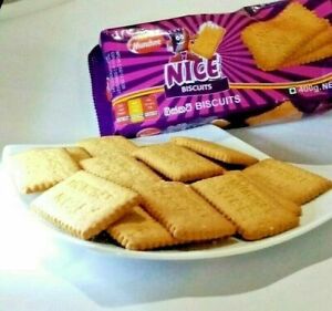 Munchee Nice Biscuit 400g Coconut and drizzle of white sugar