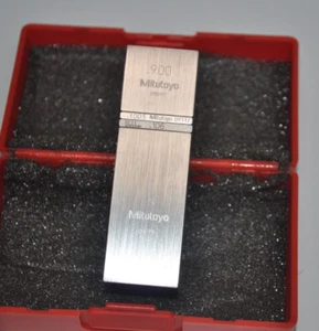 MITUTOYO Gage Block Square Steel Stack 3.1063" Total OAL  2" 0.900" .1003" .106" - Picture 1 of 3