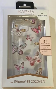 Open Box Body Glove KARMA Butterflies Print Case for iPhone SE 2022 / 2020 / 8 - Picture 1 of 4