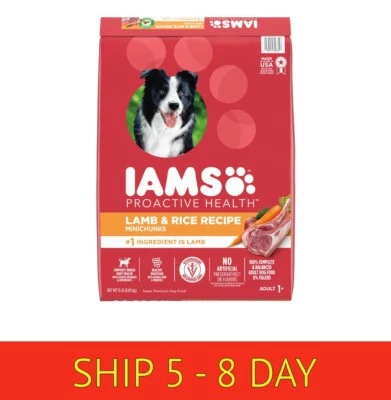 Iams Proactive Health Minichunks Dry Dog Food W...Lamb & Rice, 15 Lb. Bag ( wa) - Imagem 1 de 4