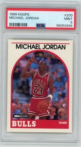 1989-90 NBA Hoops Michael Jordan #200 PSA 9 MINT HOF - Picture 1 of 2
