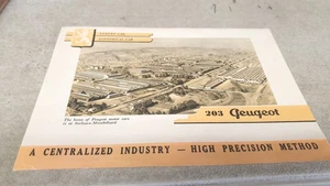 1950s PEUGEOT 203 Cars & Commercials Original  Sales Brochure  - Picture 1 of 4
