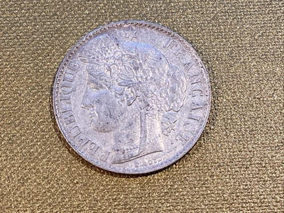 1871A France 50 Centimes Silver Coin KM#834.1 Higher Grade! - Image 1 of 4