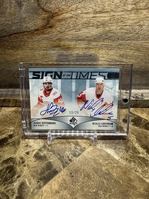 23-24 SP AUTÊNTICO SINAL DOS TEMPOS 2 LIDSTROM ZETTERBERG AUTOMÁTICO /25 - Imagem 1 de 2