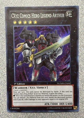 CXyz Comics Hero Legend Arthur NUMH-EN042 Secret Rare 1st Edition NM - Image 1 of 2