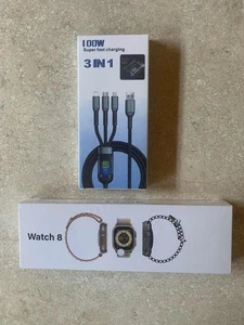 Watch 8 Titanium Case 49mm and 3 in 1 Super Fast Charging 100W - Picture 1 of 6
