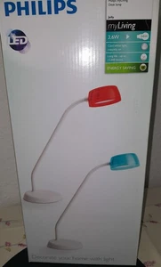 Philips myLiving Jelly Schreibtischleuchte - Lampe - weiß - hellblau - OVP - Bild 1 von 3