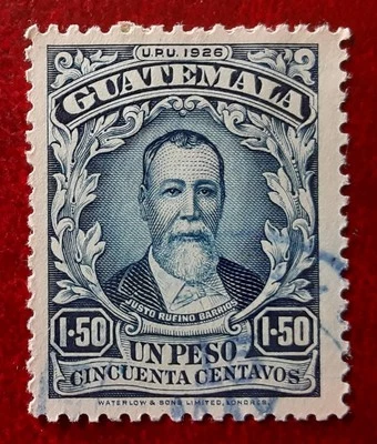 GUATEMALA 1926 1.50p Used President Barrios Mi 211 Scott 224 XF 7443-1 - Image 1 of 2