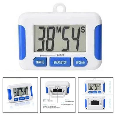 User Friendly LCD Kitchen Timer with Adjustable Time Settings and Clear Alarm - Image 1 of 4
