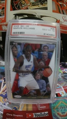 2005 SAGE #28 Marvin Williams Graded PSA 10 GEM MINT - Image 1 of 2