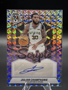 2023-24 Panini Mosaic #MS-CHM Julian Champagnie San Antonio Spurs Auto - Picture 1 of 2
