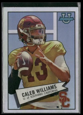 2022 Bowman University Chrome #52BF-4 Caleb Williams 1952 Bowman - Image 1 of 2